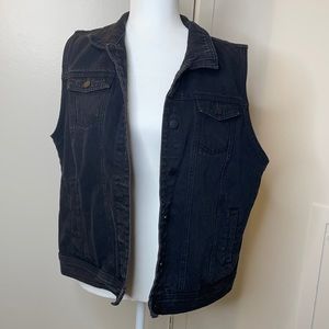 Universal Thread (Target) Black Denim Vest XL
